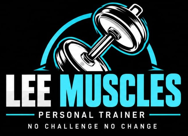 Lee Muscles, personal trainer. No challenge, no change.